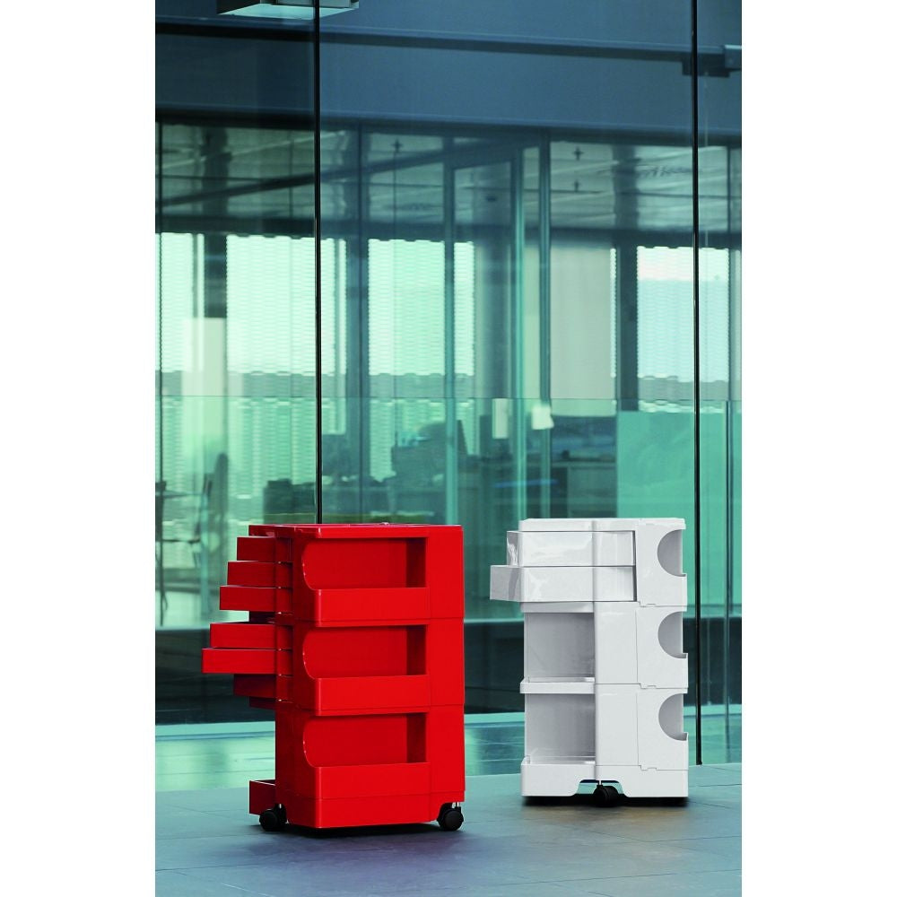 B-Line - Boby Rollcontainer medium (Schubfächer : 5 , Farbe: Weiß)